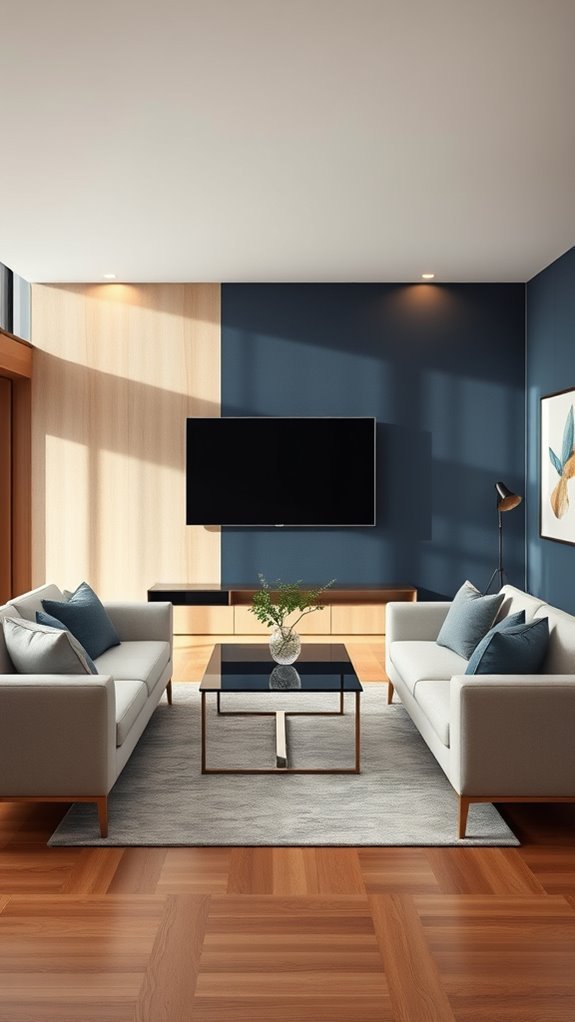 two tone wall design techniques