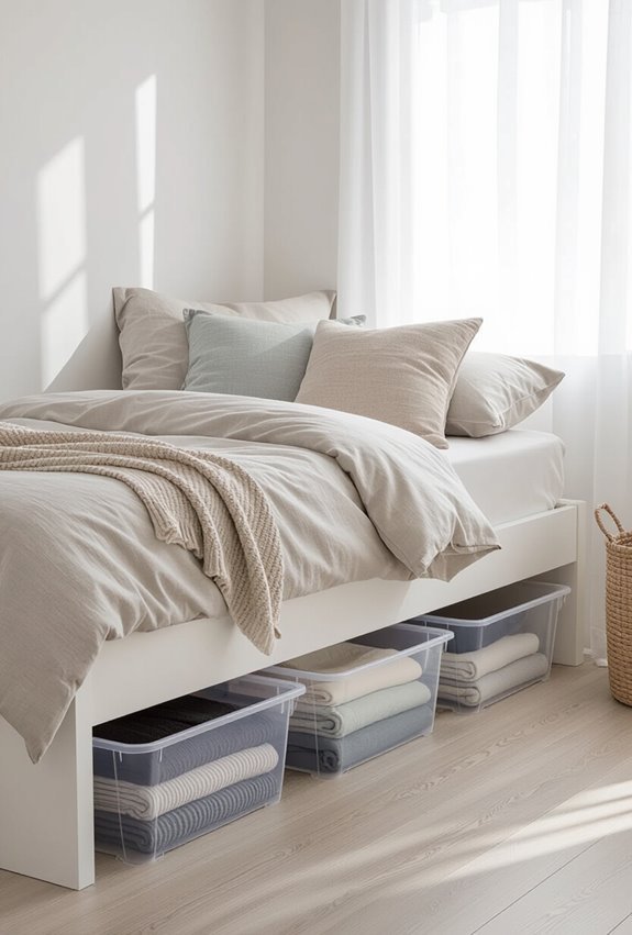 under bed organized storage solutions