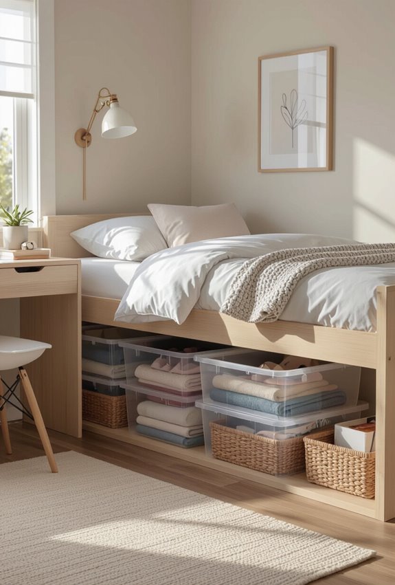 under bed rolling storage solutions