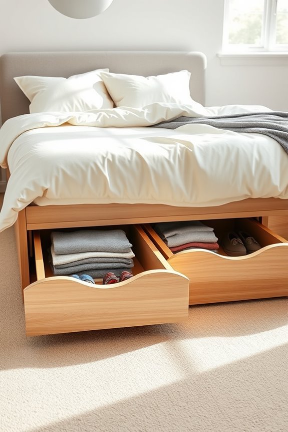 under bed storage solutions organized