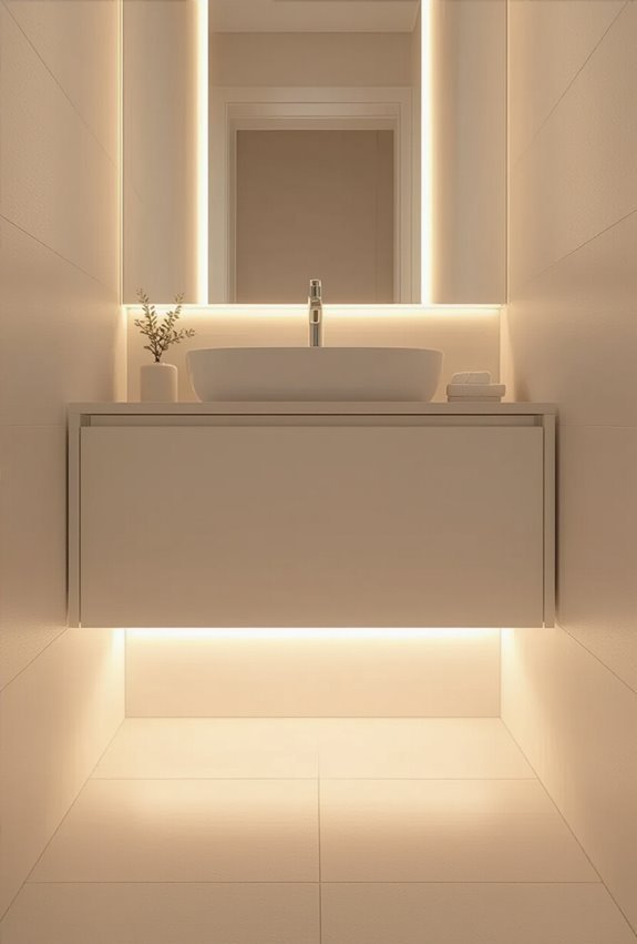 under cabinet led ambient glow