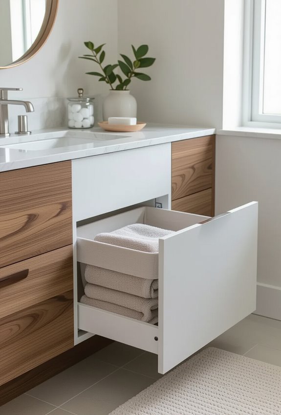 under cabinet pull out hampers