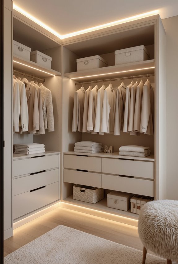 under shelf led lighting ambiance