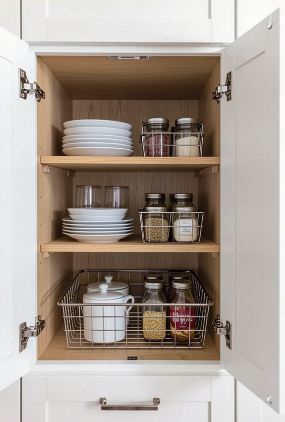 under shelf wire baskets