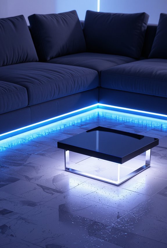 undersofa rgb backlighting for ambiance