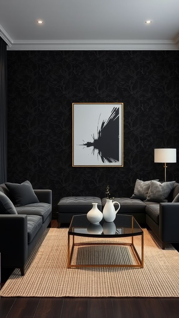 unified monochrome black wallpaper