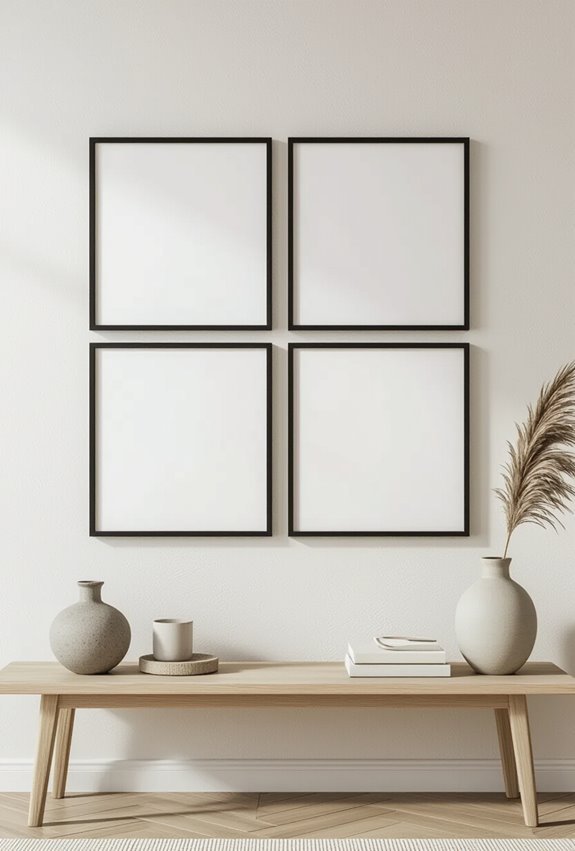 uniform grid of frames