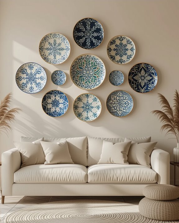 unique artistic plate arrangements