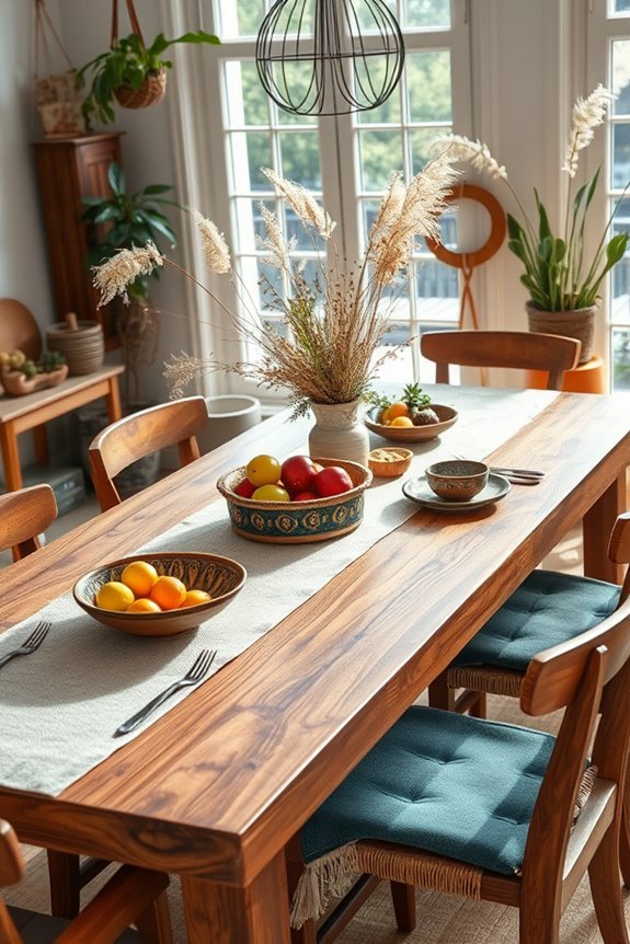 unique bohemian dining pieces
