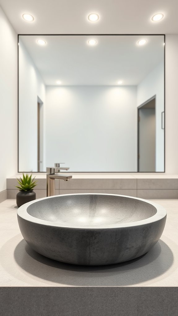 unique durable concrete sinks