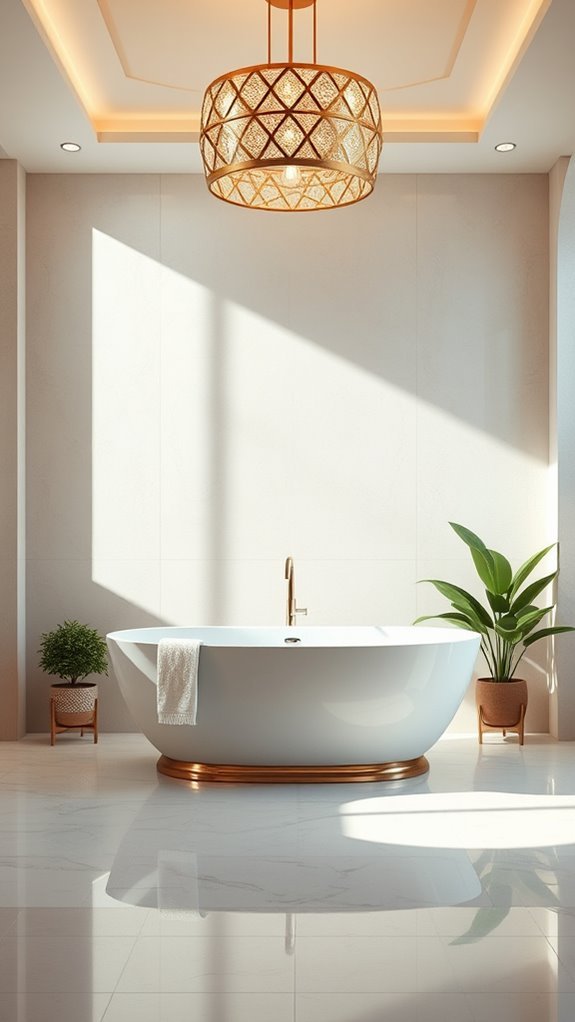 unique lighting for bathrooms