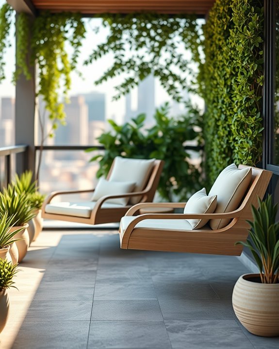 unique outdoor floating chairs