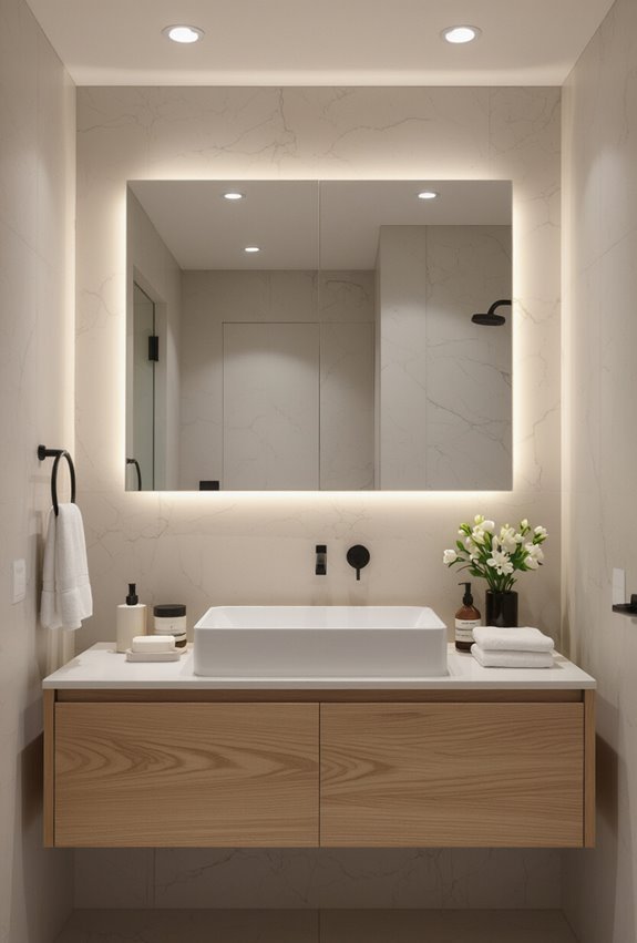 unobtrusive adjustable recessed illumination