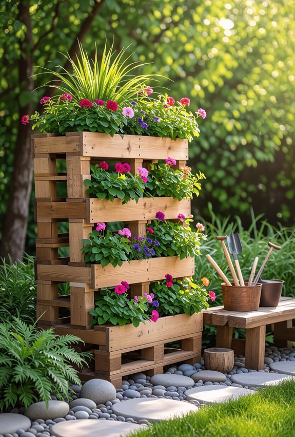 upcycled eco friendly garden decor