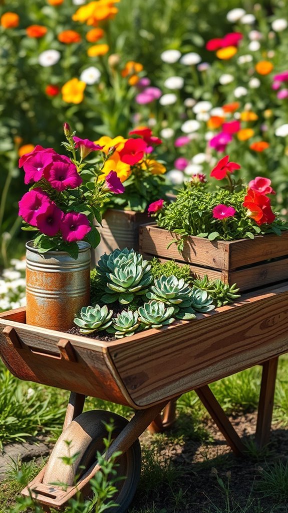 upcycled planters for sustainability