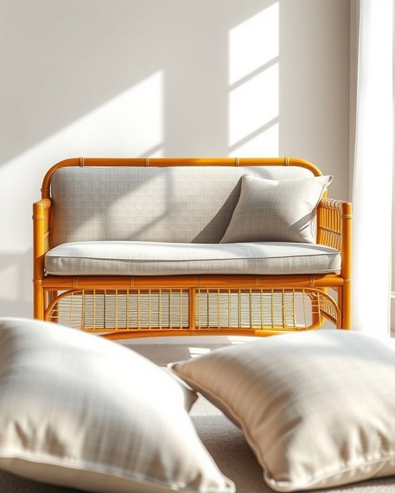 upholster bamboo seating stylishly