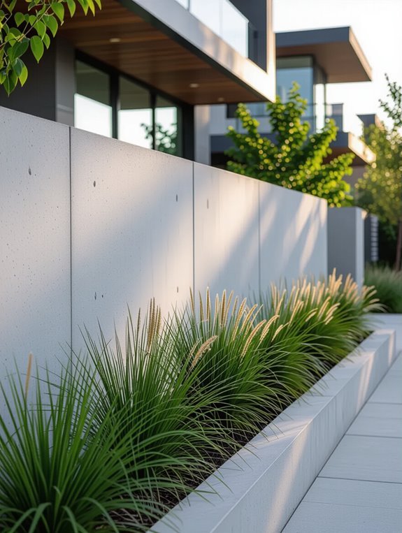 urban concrete fence designs