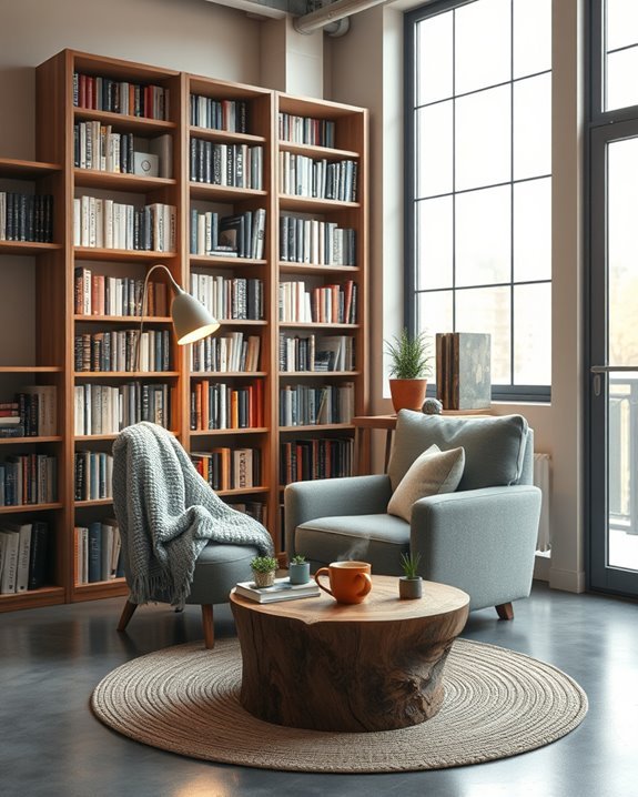 urban eclectic library design