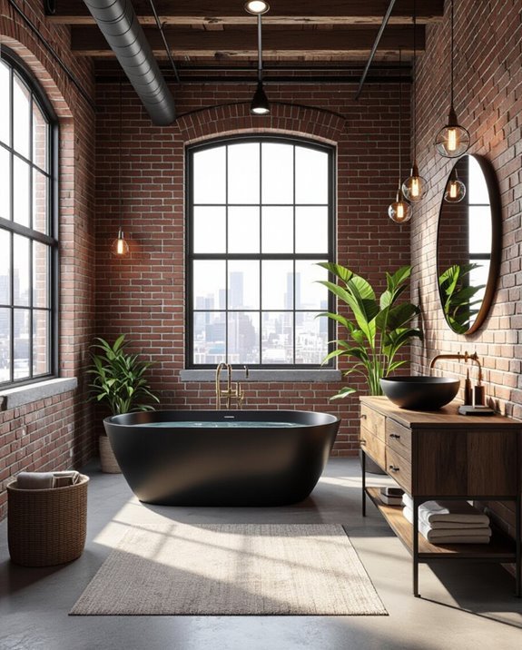 urban industrial bathroom design