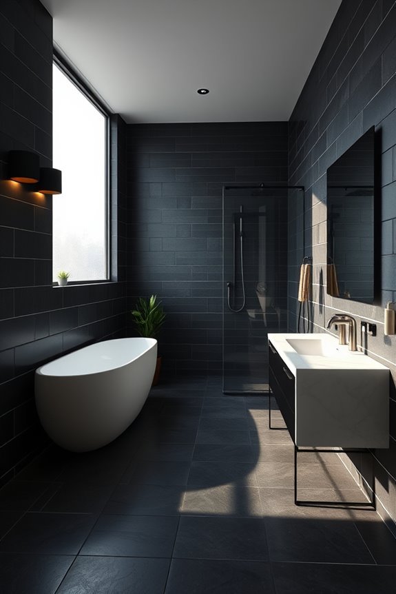 urban industrial bathroom design
