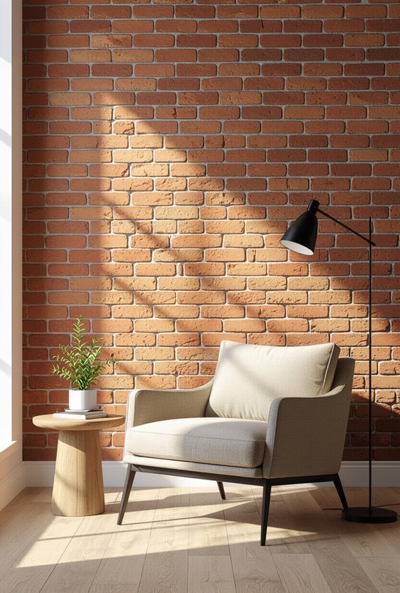 urban rustic textured focal wall