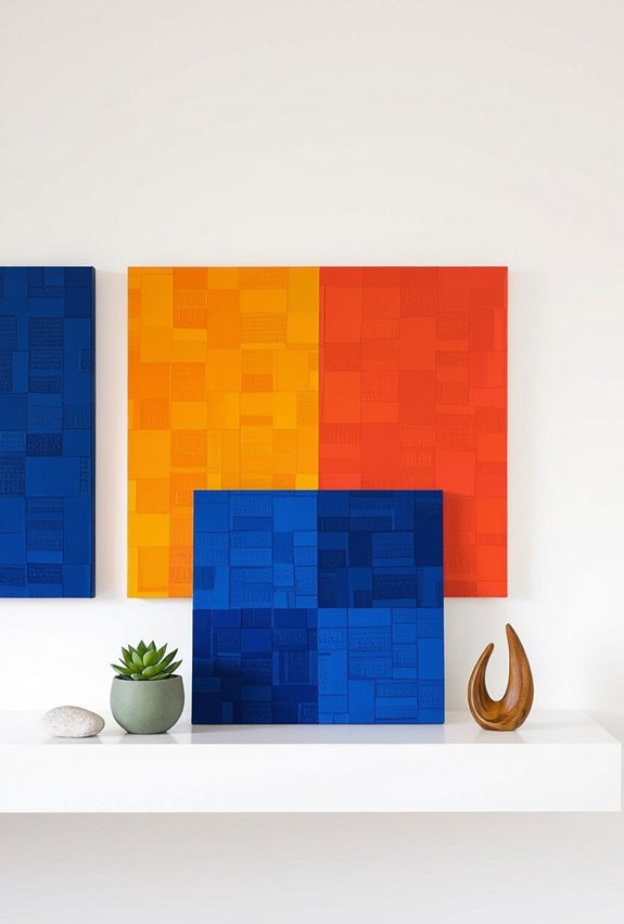 use complementary bold contrasting colors
