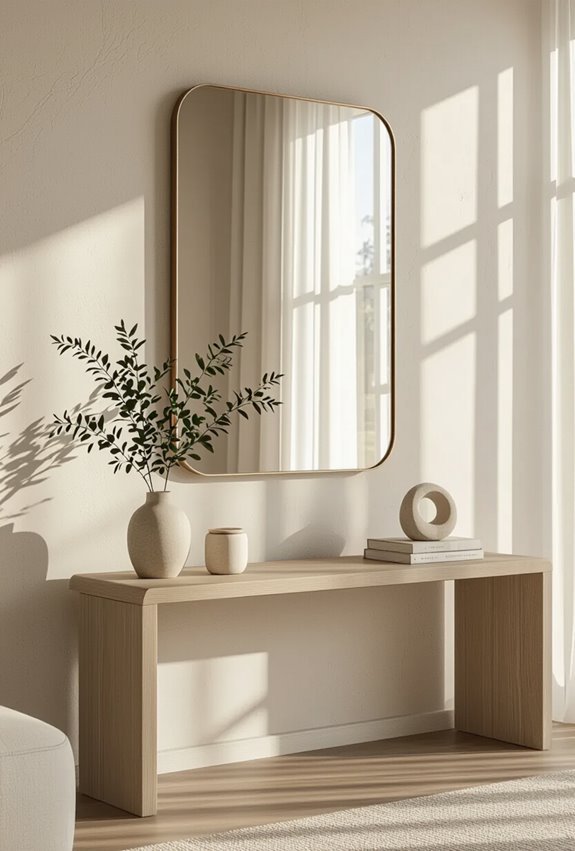 use large floor mirrors