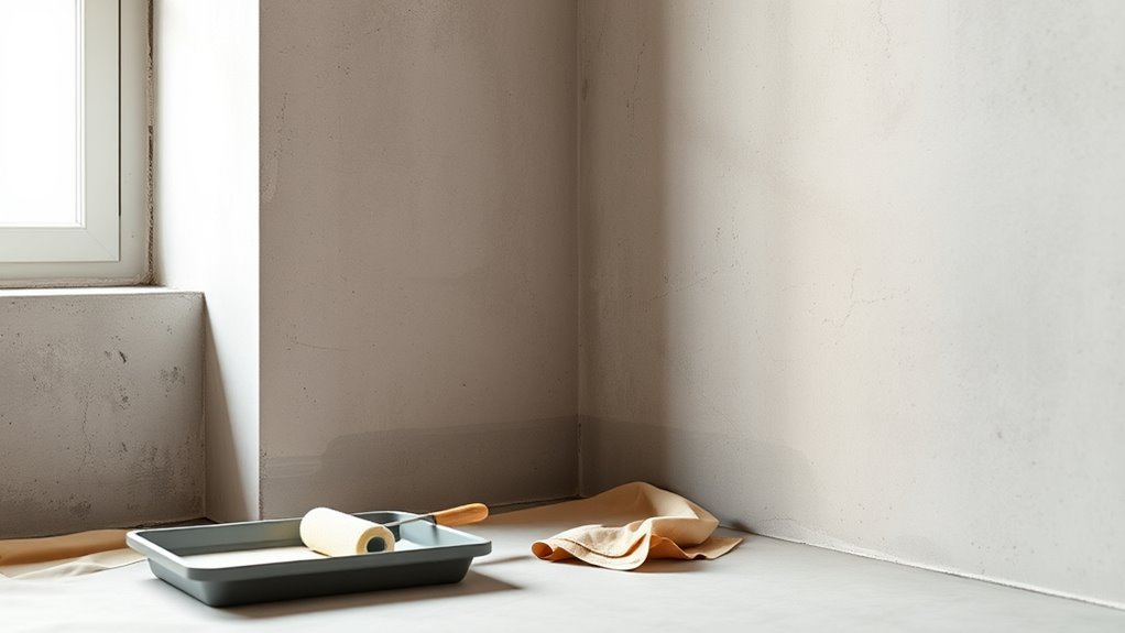 use latex on clean concrete