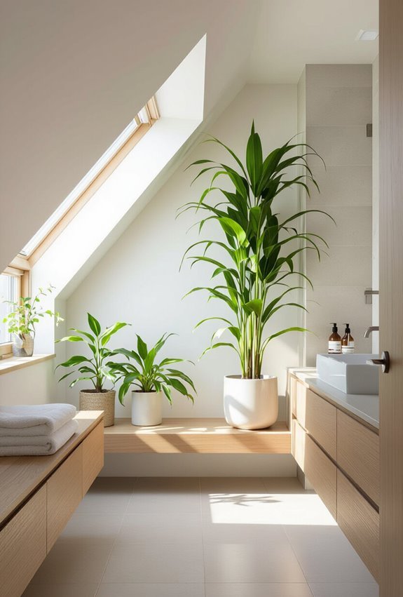 use vertical plants to elevate