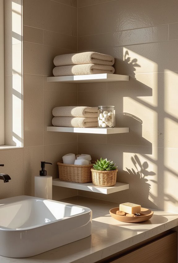 utilitarian corner shelving solutions