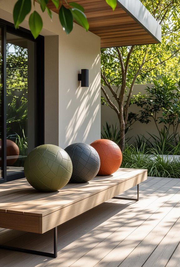 uv resistant textured outdoor medicine balls