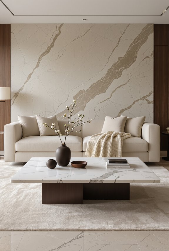 veined honed marble elegance