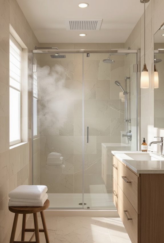 vent near showerhead for extraction