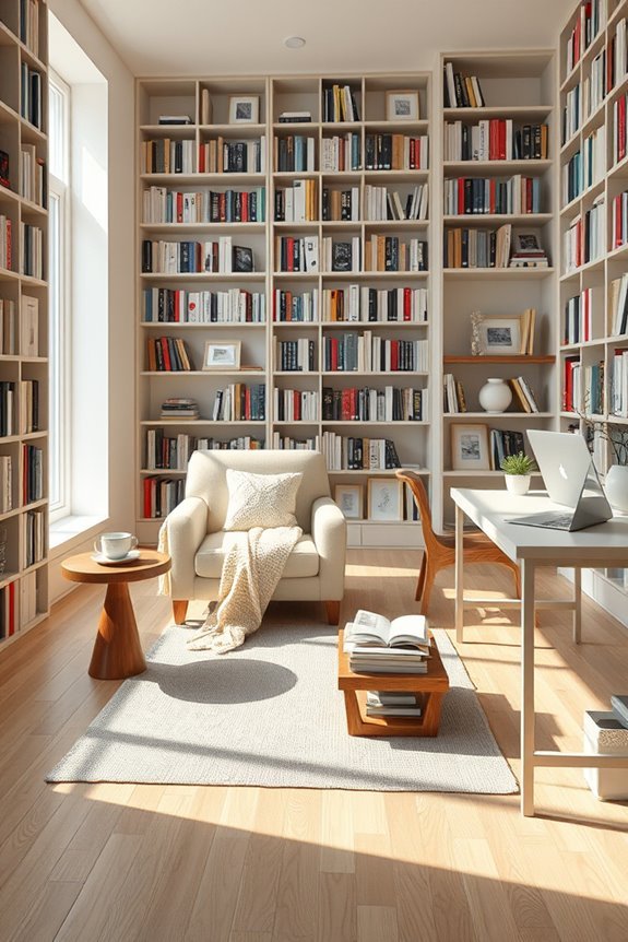 versatile home library design