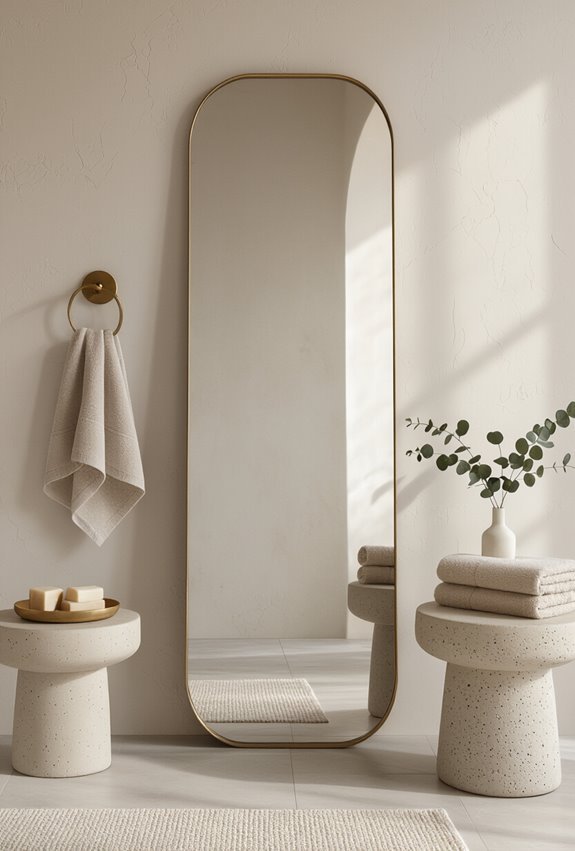 versatile leaning mirror styling