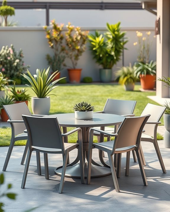 versatile low maintenance outdoor seating