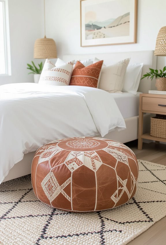 versatile moroccan pouf seating