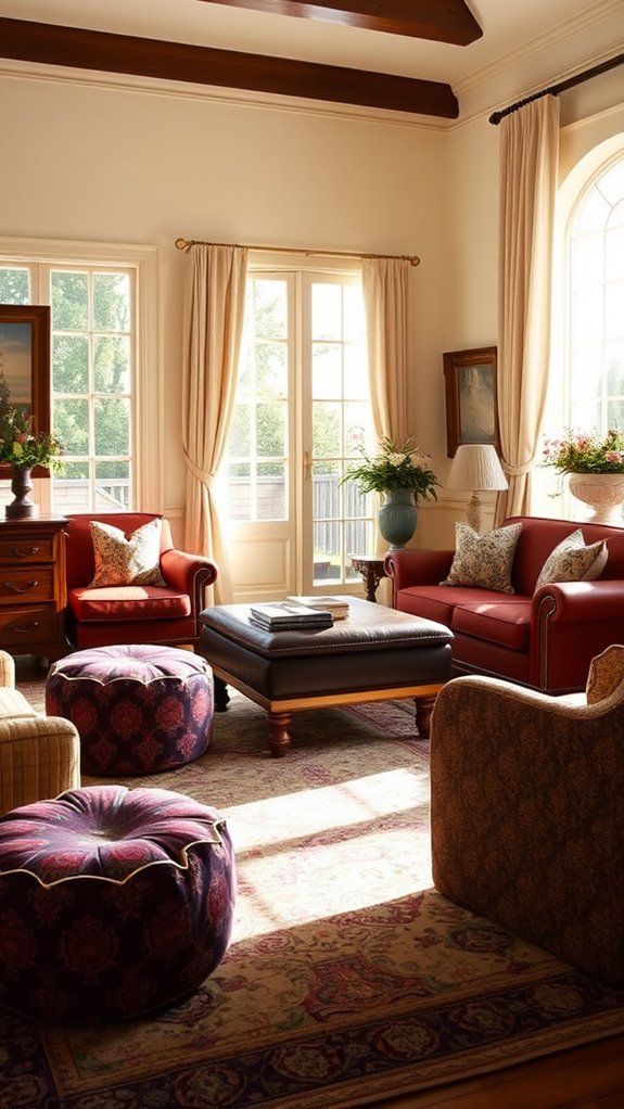 versatile seating and decor