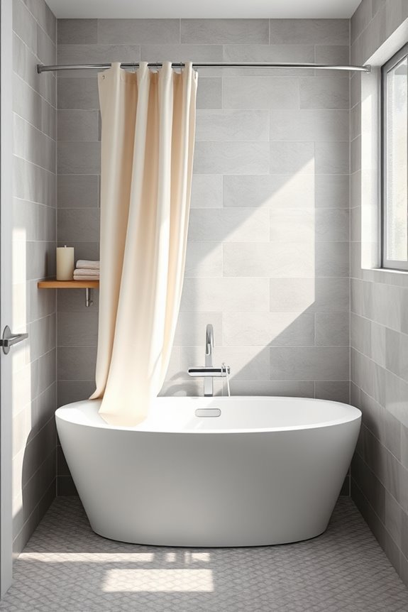 versatile tub and curtain