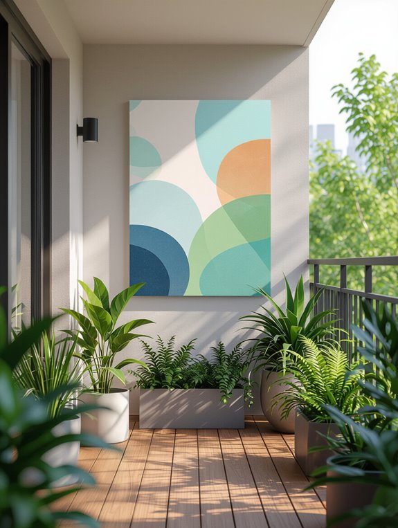 vertical art for privacy