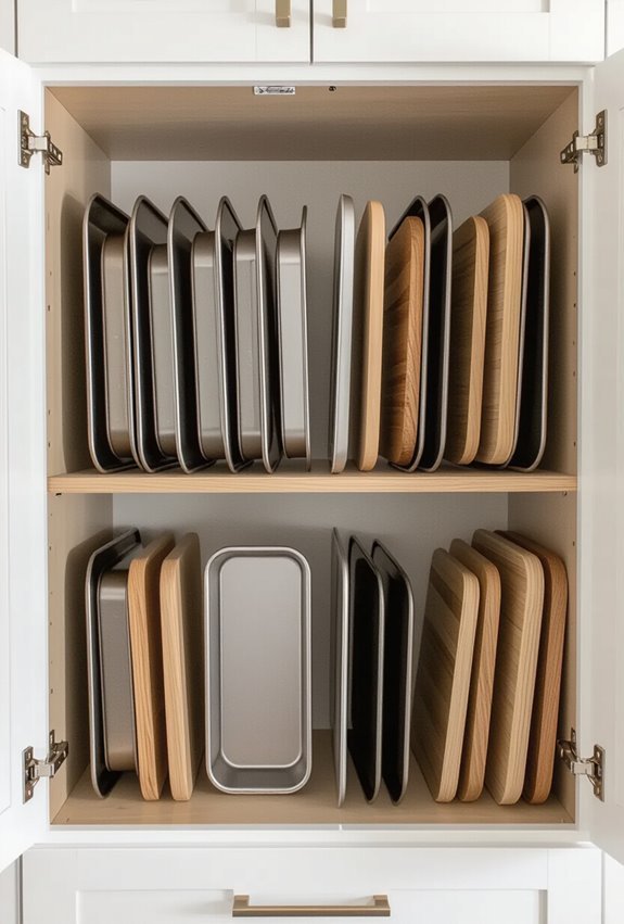 vertical baking sheet dividers