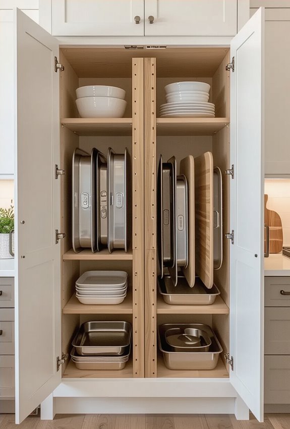 vertical baking sheet dividers