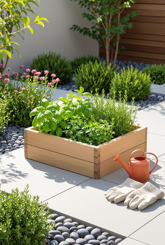 vertical fragrant herb garden