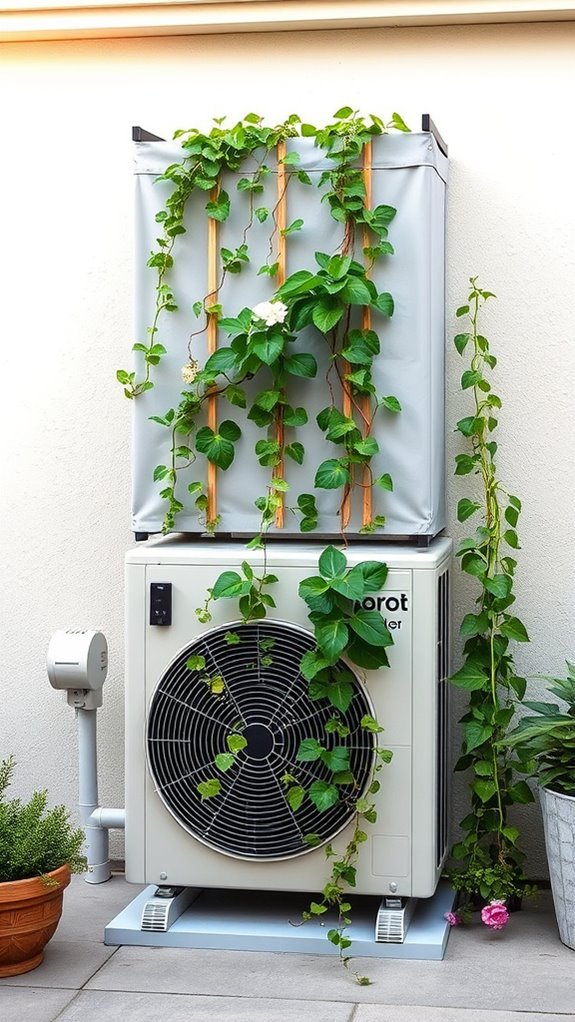 vertical garden air conditioner cover