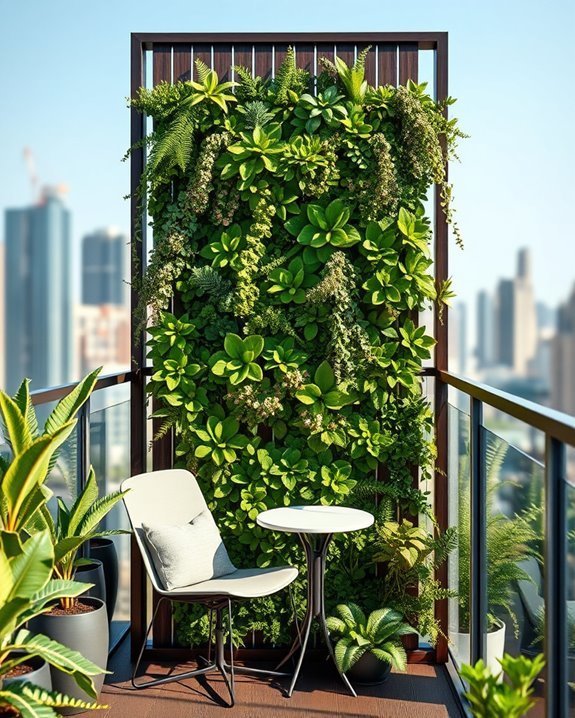 vertical garden privacy screen