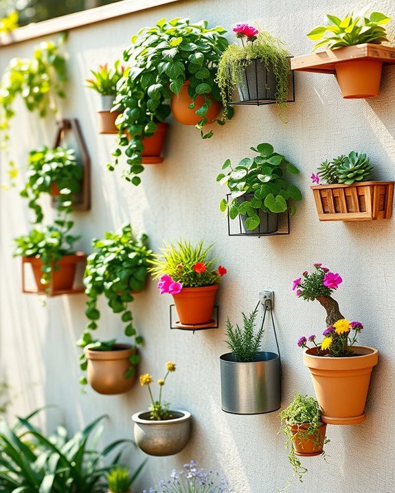 vertical gardening wall planters