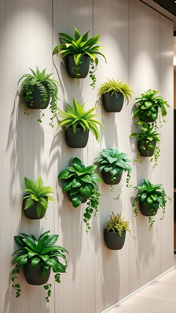 vertical gardens enhance showrooms