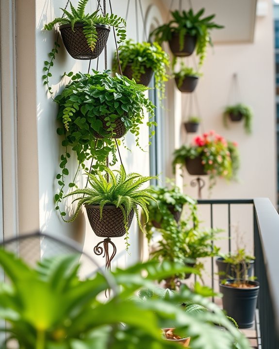 vertical greenery with mesh