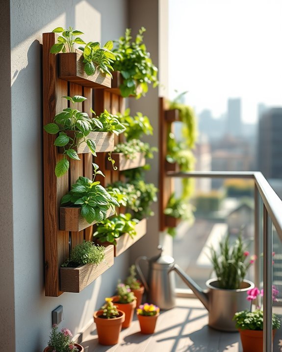 vertical herb garden creation