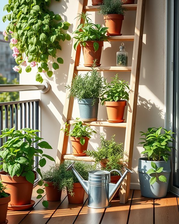 vertical herb gardening solution
